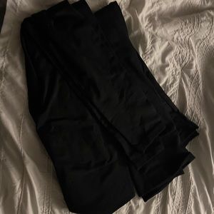 2black fleece leggings